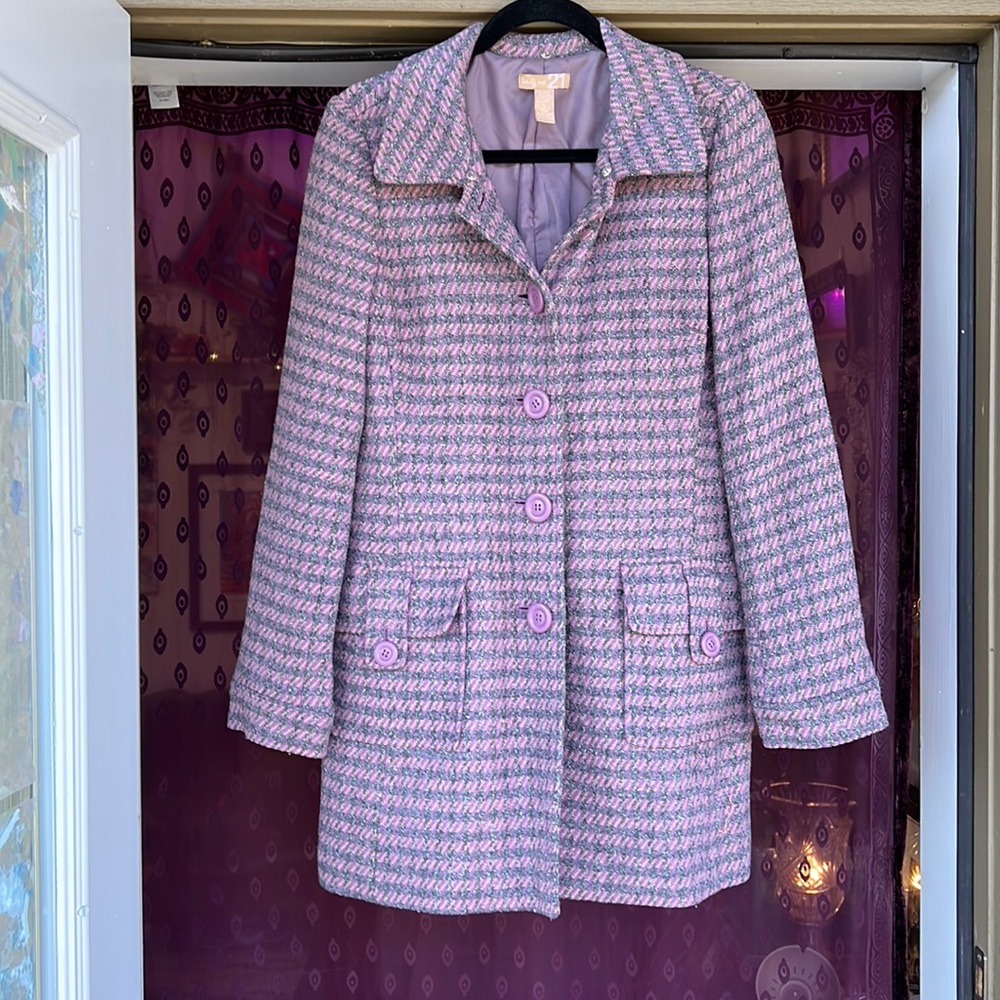 Cute F21 Purple Wool Coat